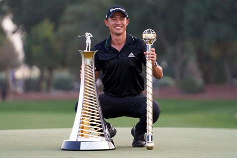 Collin Morikawa won the DP World Tour Championship and the Race to Dubai. Collin Morikawa won the DP World Tour Championship and the Race to Dubai.