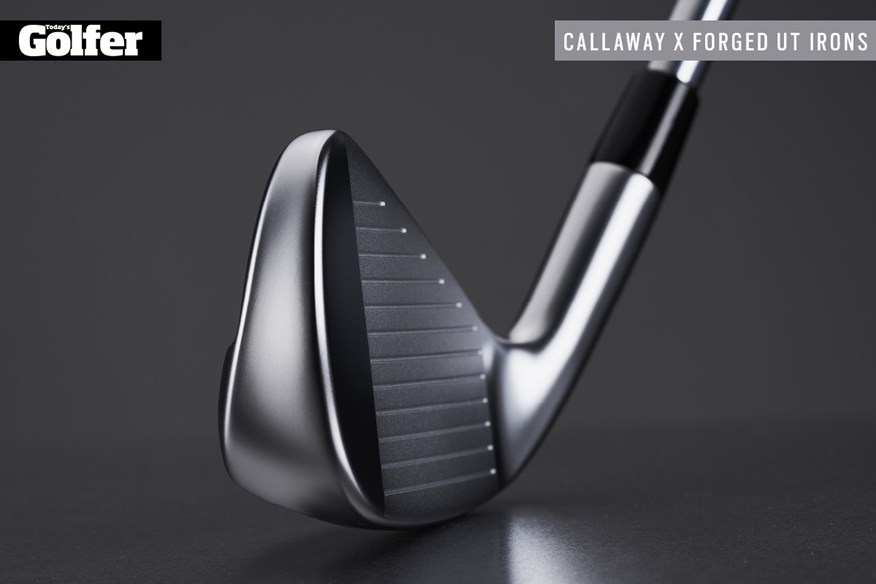 The Callaway X Forged UT 2021 toe and face.