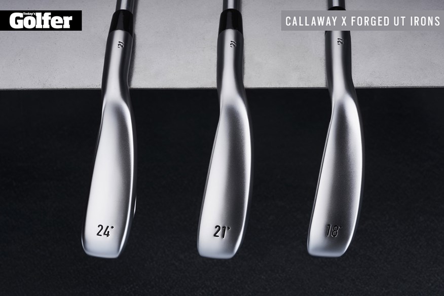 The 2021 Callaway X Forged UT has a longer blade length and wider sole than traditional long irons.