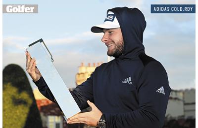 Tyrrell Hatton in the adidas Golf COLD.RDY hoodie.