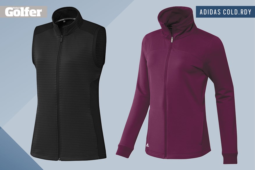 The adidas Golf COLD.RDY women's collection includes a vest and jacket.