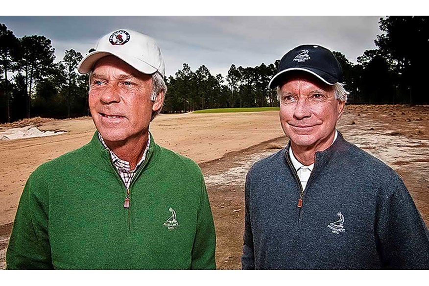 Bill Crenshaw with golf course design partner Bill Coore.