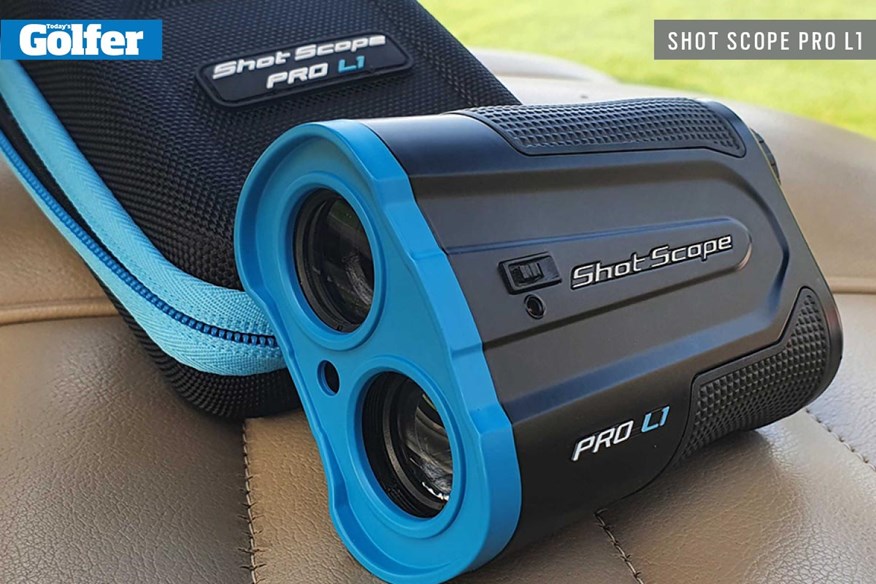 The new Shot Scope PRO L1 golf rangefinder.