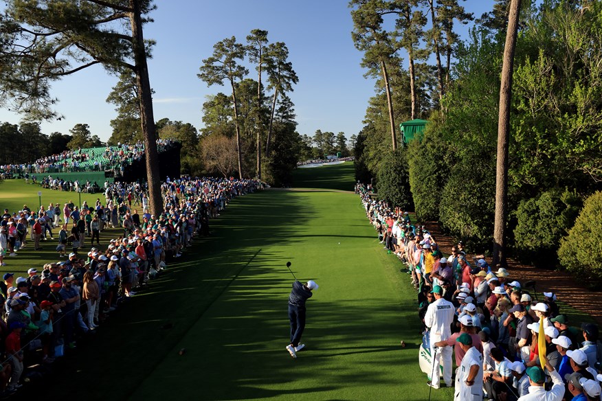 The 18th tee shot at Augusta National is one of the toughest.