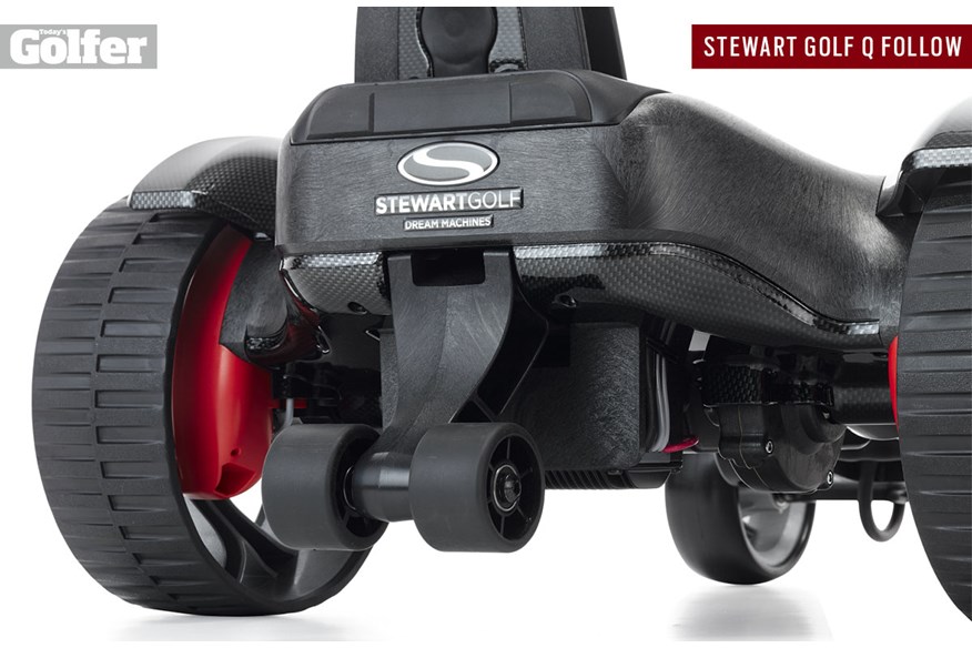 The stabiliser ensures Stewart Golf's Q Follow never topples over.