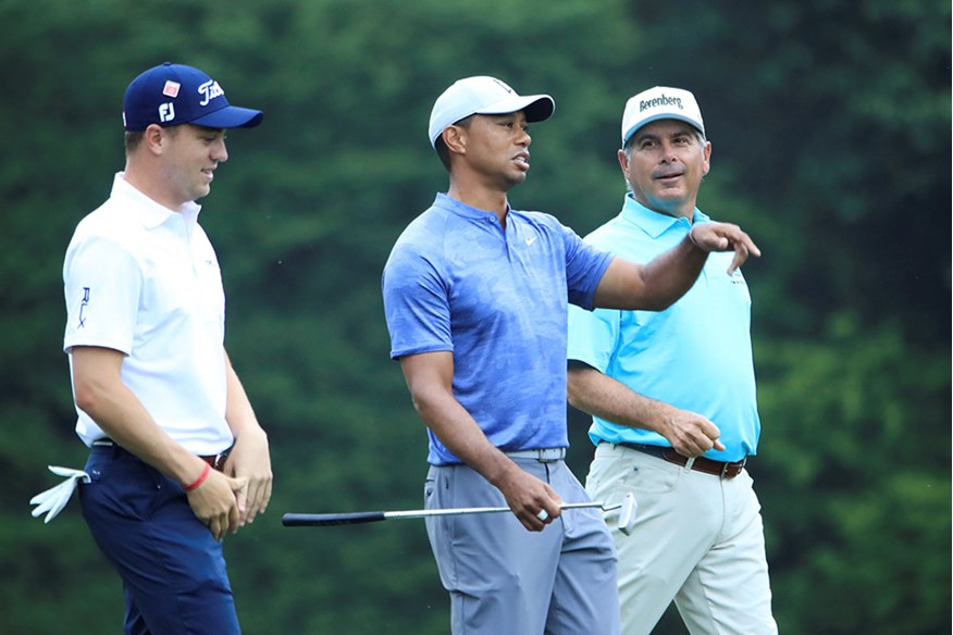 Fred Couples sometimes gives advice to Tiger Woods