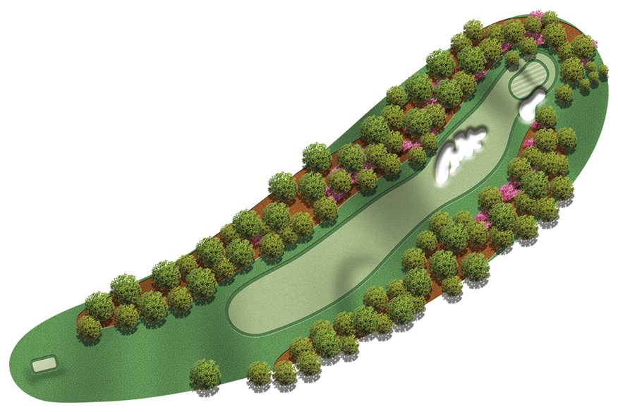 Hole 10 at The Masters.