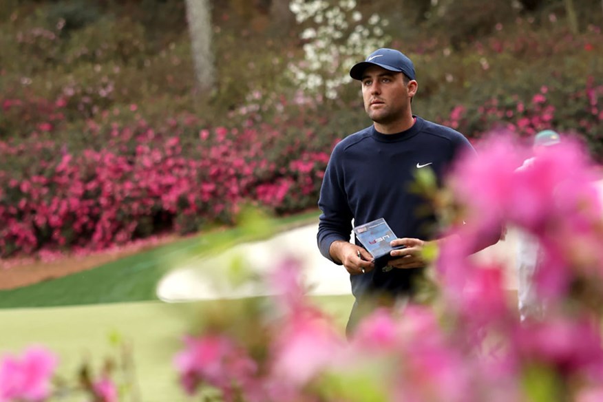 Scottie Scheffler leads The Masters by five shots at the halfway stage.