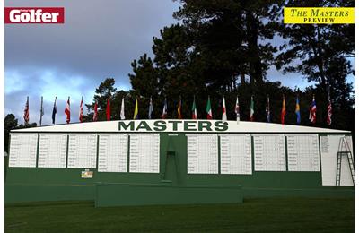 The Masters 2020 leaderboard.