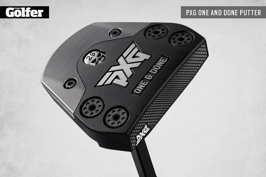 The new PXG One & Done putter has four adjustable sole weights.