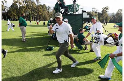 Paul Casey after his opening round at the 2020 Masters.