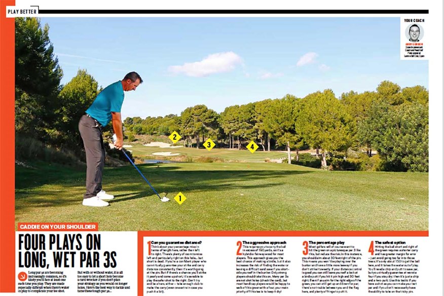 One of the many golf lessons in this month's Today's Golfer.