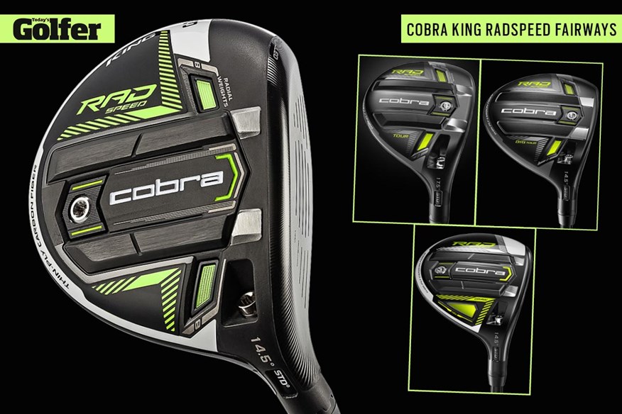 Cobra Golf's King RADSPEED, RADSPEED Tour, RADSPEED Big Tour and RADSPEED Draw fairway woods for 2021.