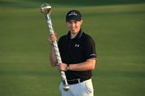 Matt Fitzpatrick with the DP World Tour Championship trophy – his sixth European Tour title.