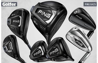 The new Ping G425 range of golf clubs.