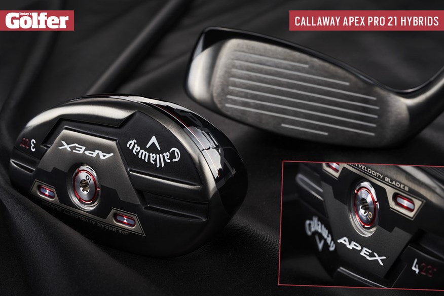 Callaway Apex Pro 21 hybrids.