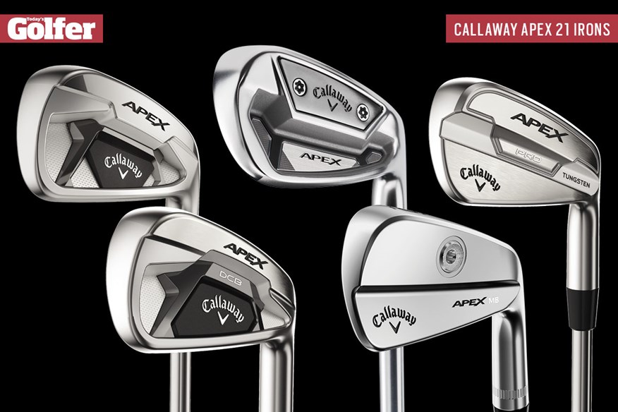 The new Callaway Apex 21 irons line-up.