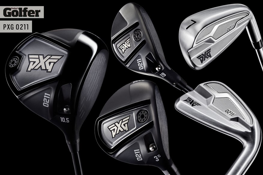 The PXG 0211 range of golf clubs includes driver, fairway wood, hybrid and irons.