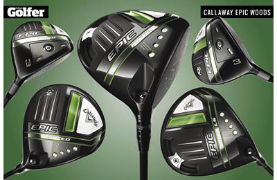 The new Callaway Epic range of drivers and fairway woods.