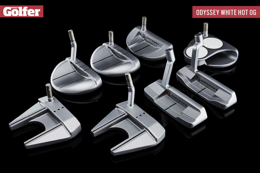 The new Odyssey White Hot OG putters for 2021.