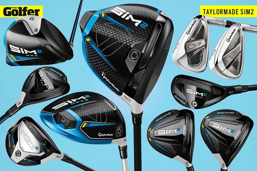 The new TaylorMade SIM2 range of golf clubs.