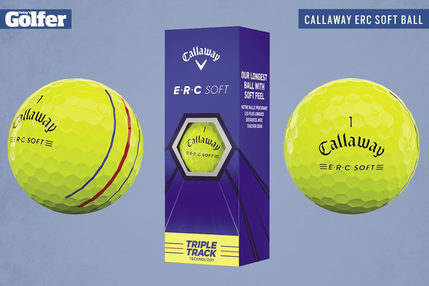 The new Callaway ERC Soft golf ball is available in white and yellow.