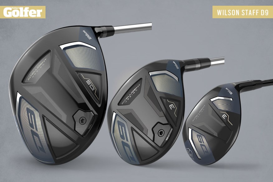 Wilson D9 driver, fairway wood and hybrid.