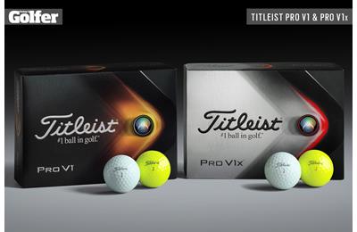 The new Titleist Pro V1 and Pro V1x golf balls for 2021.