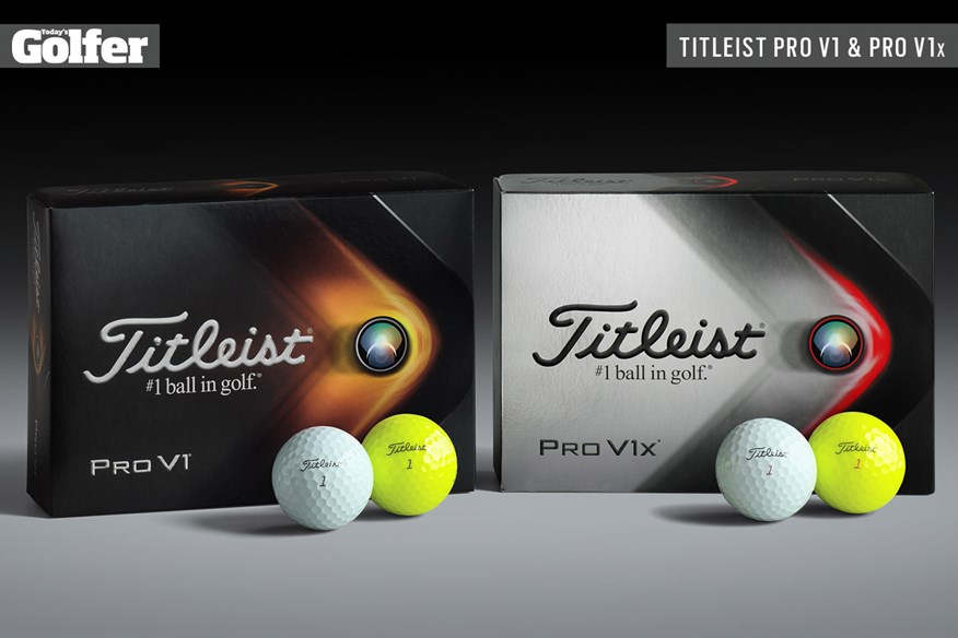 The new Titleist Pro V1 and Pro V1x golf balls for 2021.