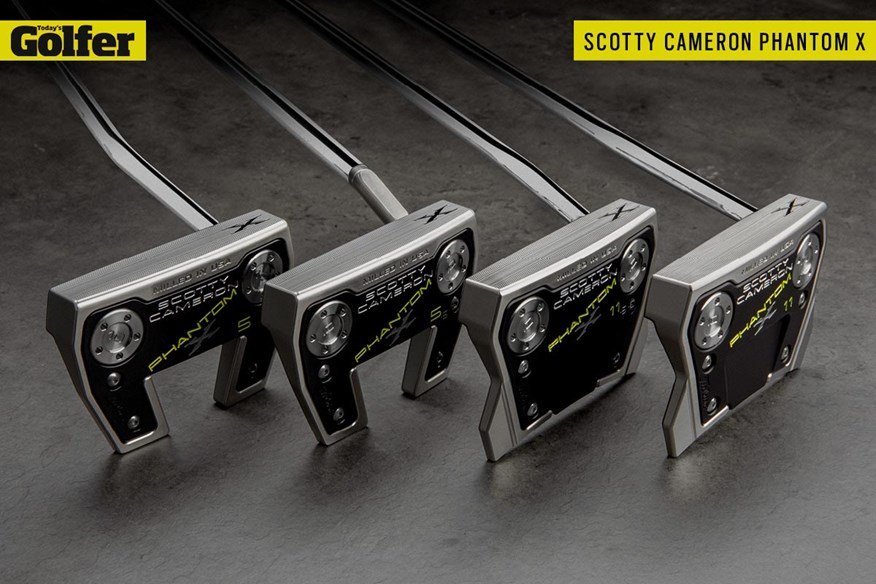 The four new Titleist Scotty Cameron Phantom X putters.