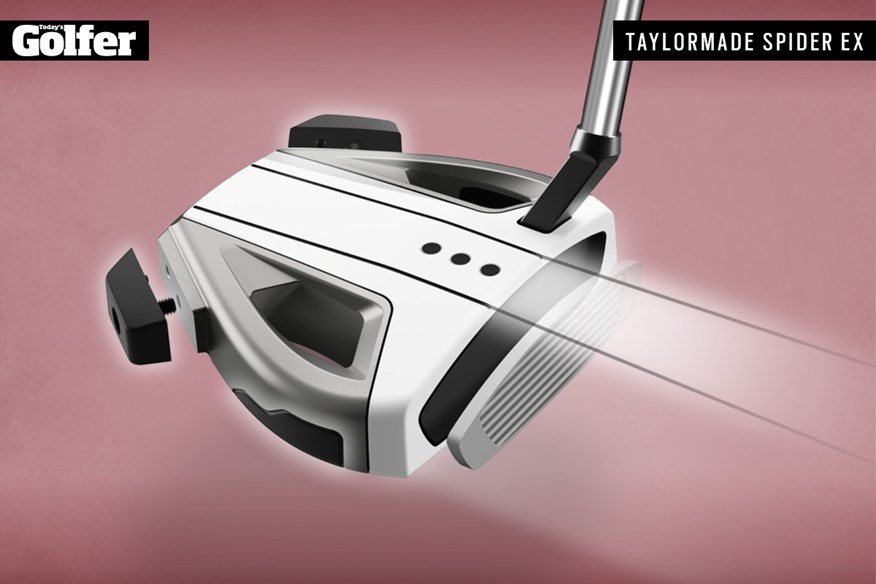 TaylorMade Spider Ex putter features the new True Path  alignment technology.