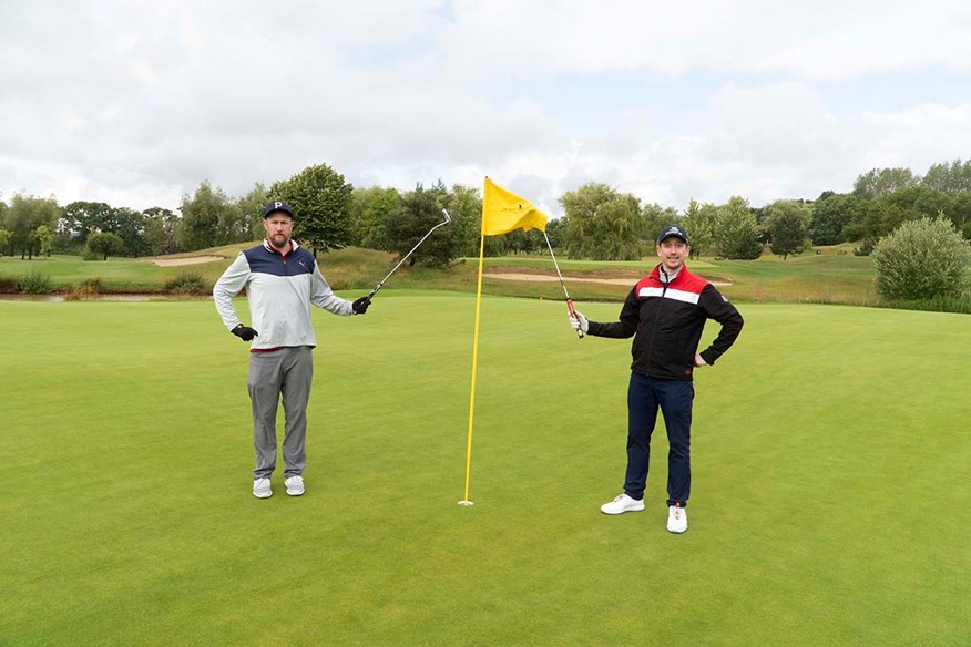 Alex Horne and John Robins film all of their golf matches for YouTube.