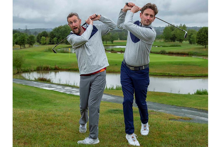 John Robins and Bad Golf co-creator Alex Horne.