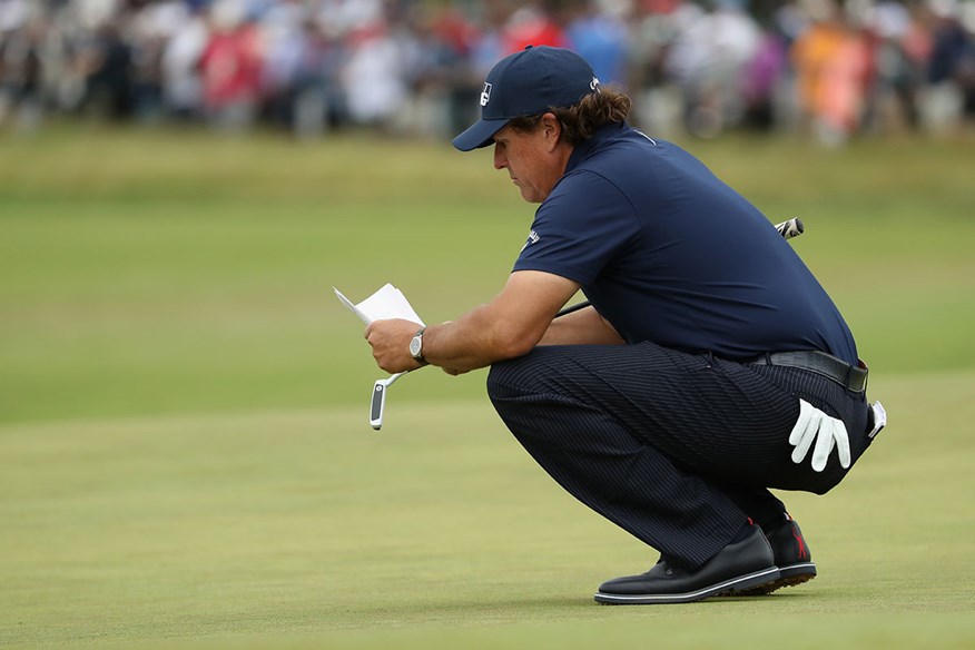 Phil Mickelson showed his displeasure at the set-up at Shinnecock Hills in 2018.