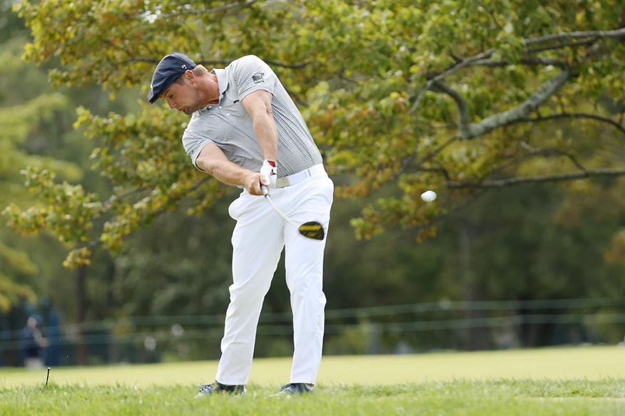 Bryson DeChambeau's powerful swing.