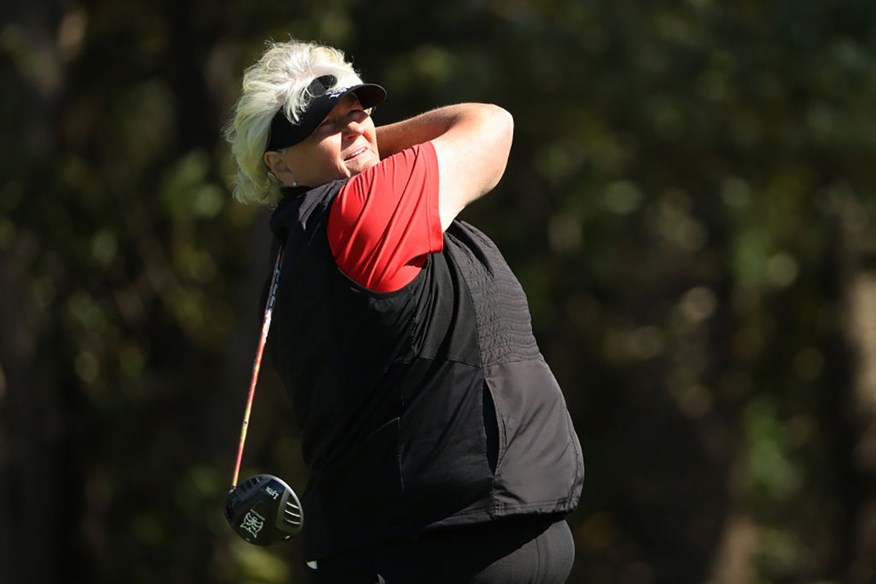 Dame Laura Davies is playing in Saudi Arabia.