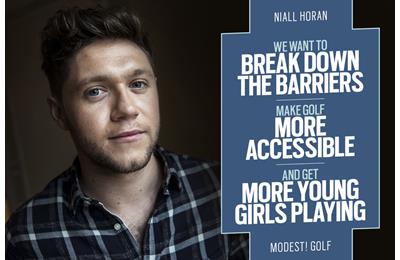 Modest! Golf founder and pop superstar Niall Horan.