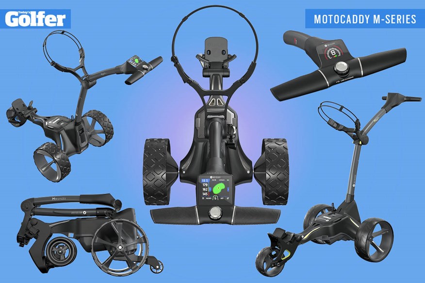 The new Motocaddy M-Series trolleys - M1, M3 GPS, M5 GPS, M7 Remote and M-TECH.