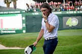 Tommy Fleetwood shows his emotion after sealing his first win in three years.