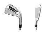 The Callaway Apex 24 CB iron back and in the play position.