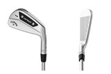 The Callaway Apex 24 MB iron back and in the play position