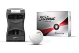 The Foresight GC Quad launch monitor and Titleist Pro V1x golf balls used for testing