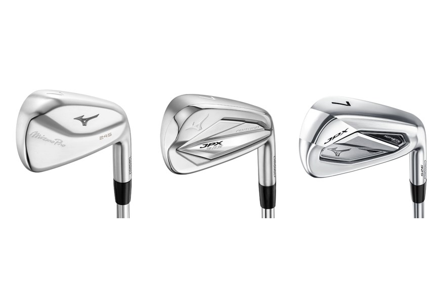 Mizuno's three 2024 Players' Distance Irons - The Pro 245, JPX923 Forged and JPX925 Hot Metal Pro 