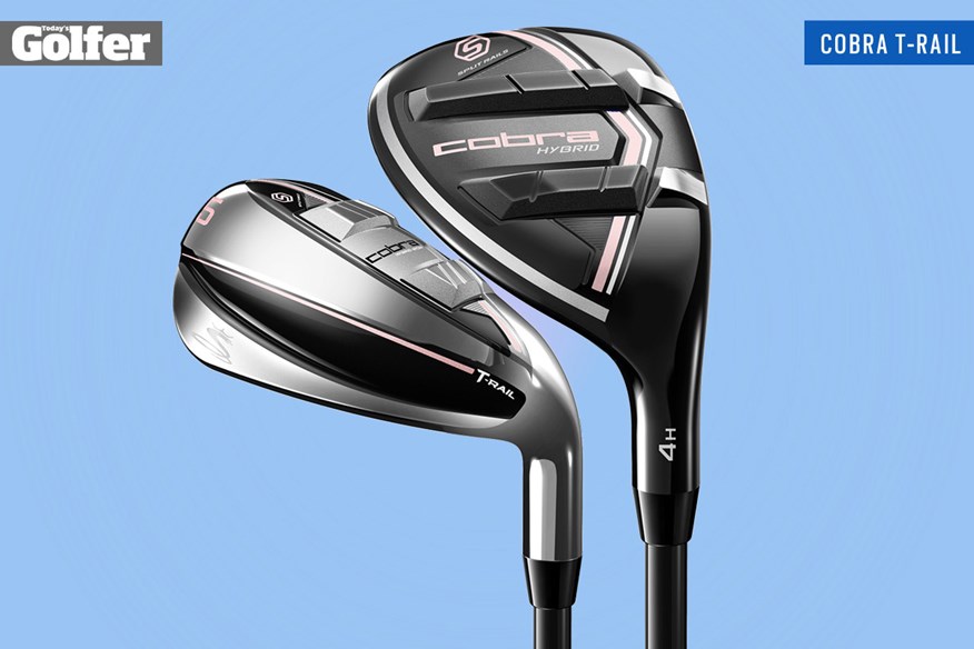 The women's Cobra Golf T-Rail hybrid irons.