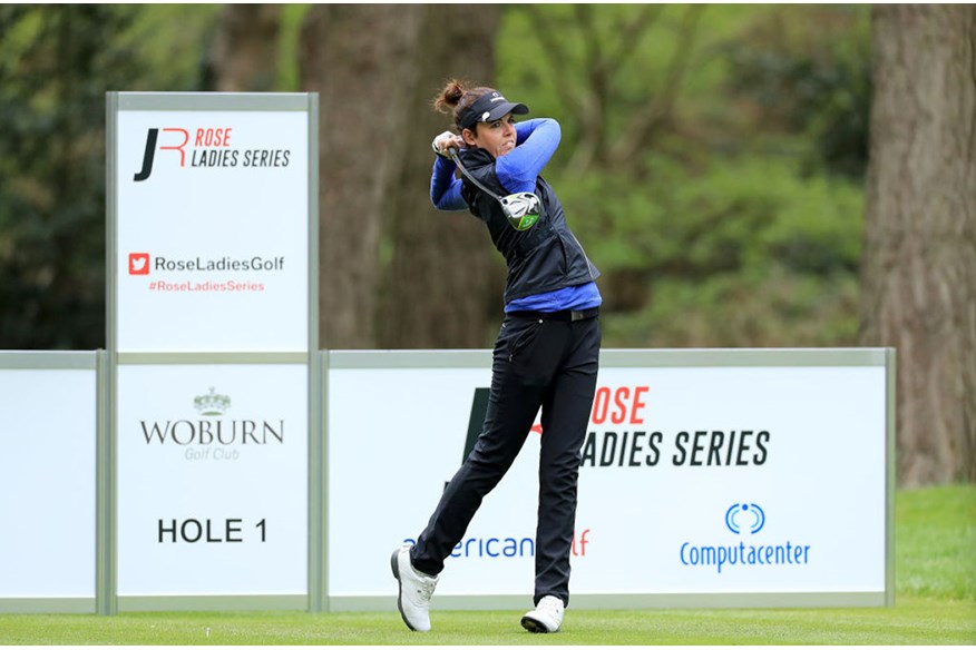 LET star Meghan MacLaren in action at the Rose Ladies Series, where she won't be checking the leaderboard.