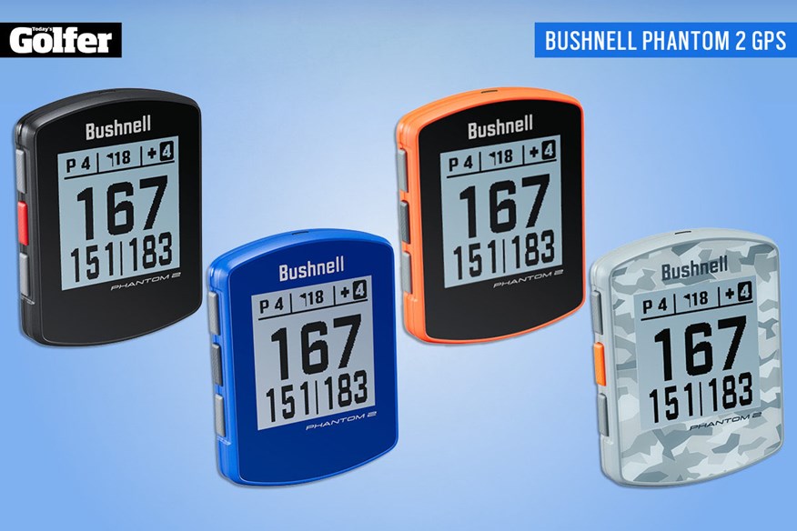 The Bushnell Golf Phantom 2 GPS is available in four colours.