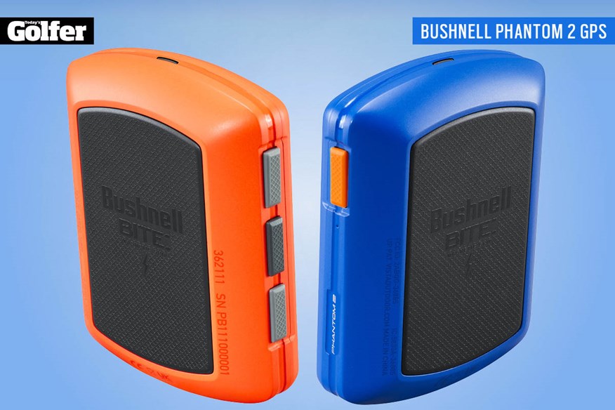 The Bushnell Golf Phantom 2 GPS has upgraded "BITE Technology"  so you can easily attach the device to your buggy or trolley.