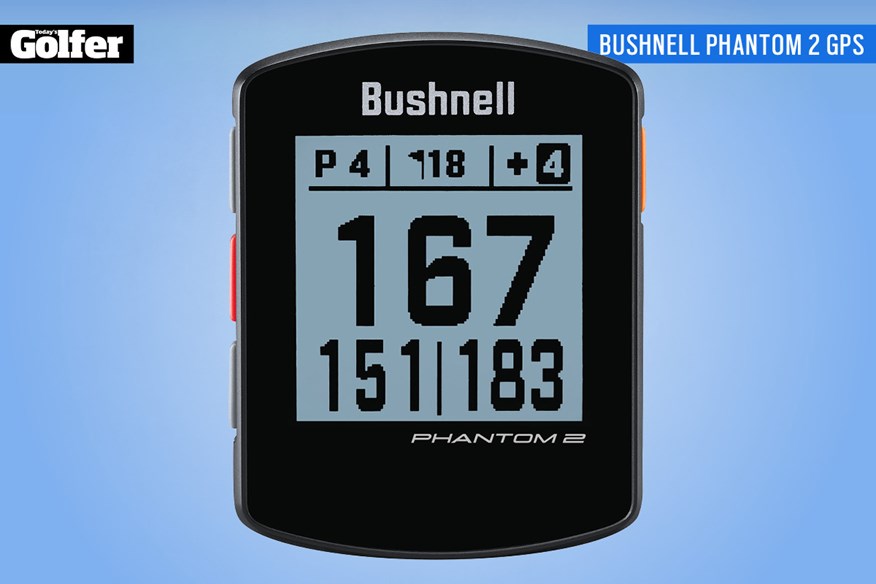 The Bushnell Golf Phantom 2 GPS has a large, easy-to-read display.