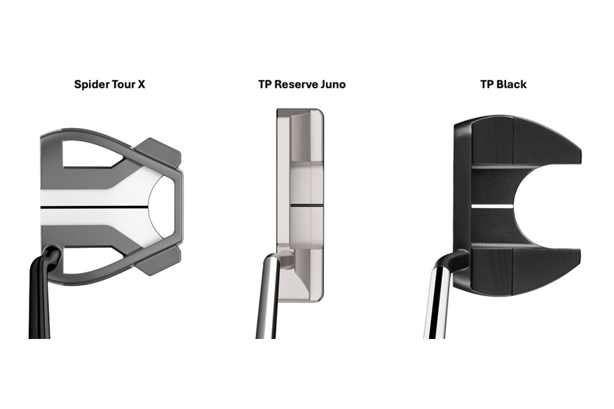 The three TaylorMade putter families in 2024. Spider, TP Reserve and TP Black