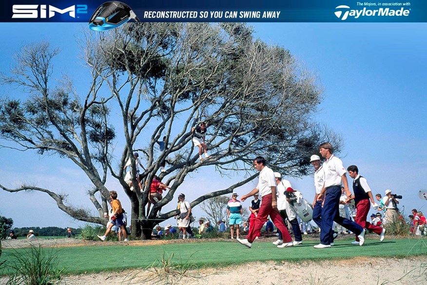 A fired-up Seve Ballesteros and Jose Maria Olazabal on day one of the 1991 Ryder Cup.